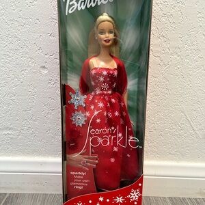 Barbie Sparkle Doll with Red and White Accessories